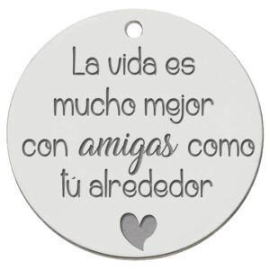 Chapa de Plata de Ley Personalizada Para Ramo de Novia
